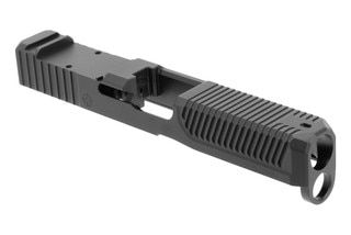 Glock 19/19X/G45 optic-ready slide with RMR cut, black.